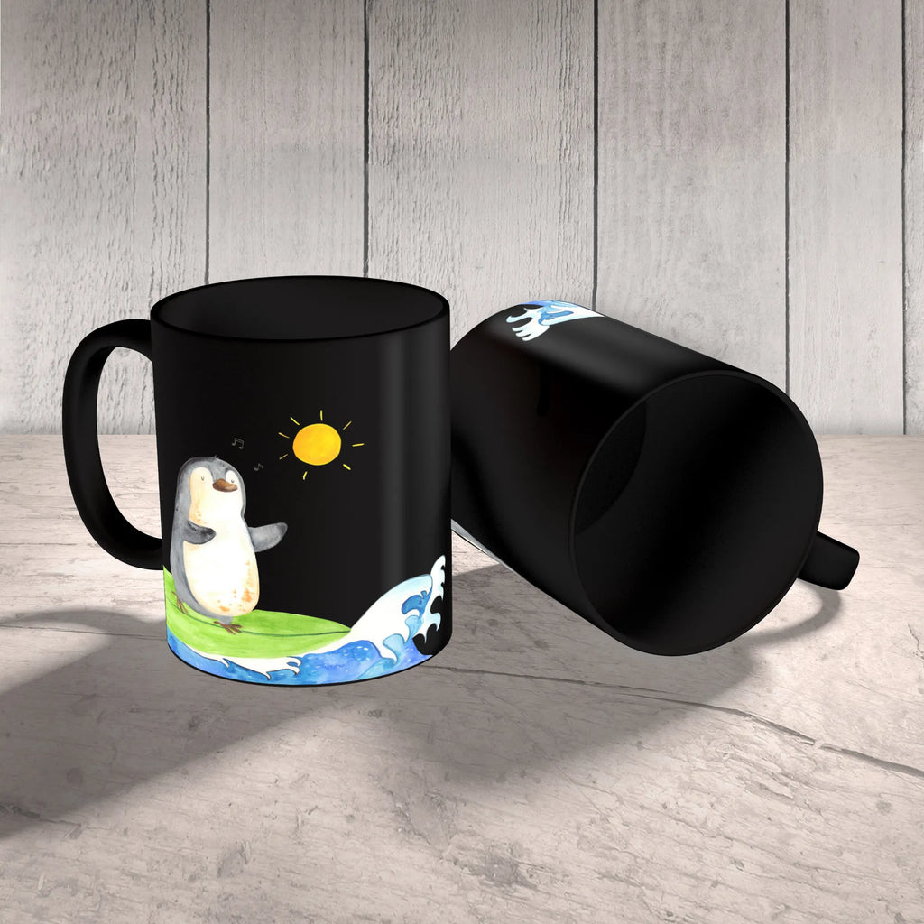 Tasse Pinguin Surfer Tasse, Kaffeetasse, Teetasse, Becher, Kaffeebecher, Teebecher, Keramiktasse, Porzellantasse, Büro Tasse, Geschenk Tasse, Tasse Sprüche, Tasse Motive, Kaffeetassen, Tasse bedrucken, Designer Tasse, Cappuccino Tassen, Schöne Teetassen, Pinguin, Pinguine, surfen, Surfer, Hawaii, Urlaub, Wellen, Wellen reiten, Portugal