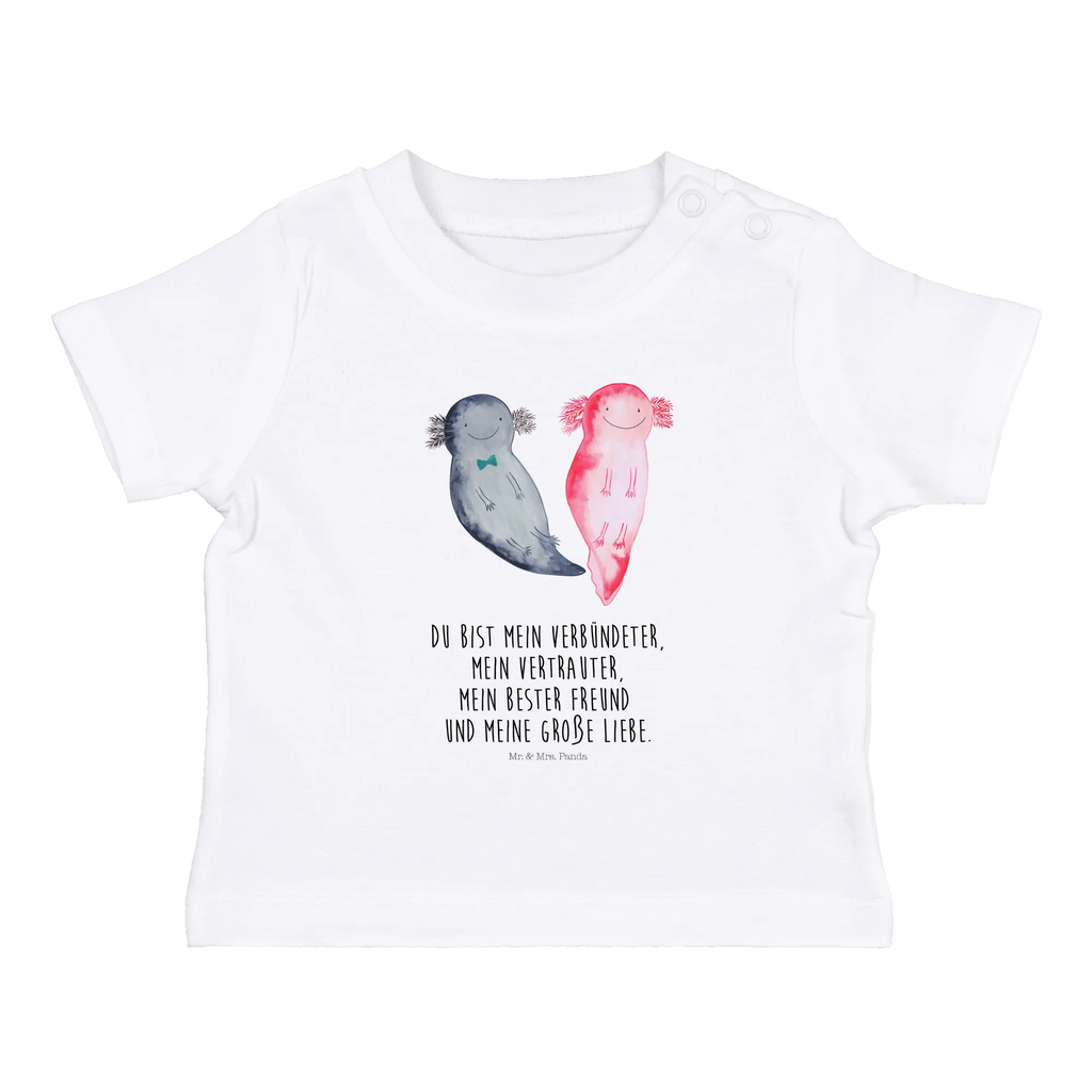 Organic Baby Shirt Axolotl Freundin Baby T-Shirt, Jungen Baby T-Shirt, Mädchen Baby T-Shirt, Shirt, Axolotl, Molch, Axolot, Schwanzlurch, Lurch, Lurche, Liebe, große Liebe, Liebesbeweis, Freund, Verlobter, Ehemann, Jahrestag, Valentinstag