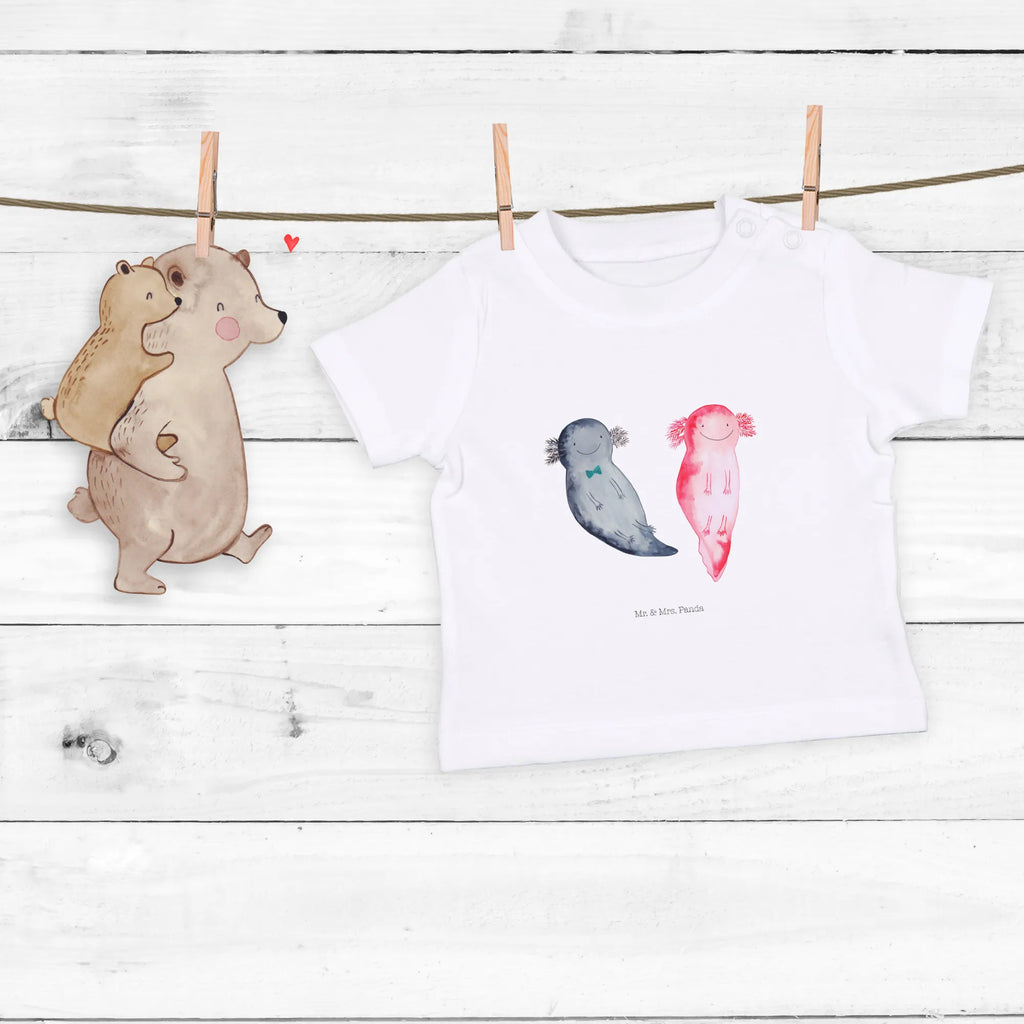 Organic Baby Shirt Axolotl Freundin Baby T-Shirt, Jungen Baby T-Shirt, Mädchen Baby T-Shirt, Shirt, Axolotl, Molch, Axolot, Schwanzlurch, Lurch, Lurche, Liebe, große Liebe, Liebesbeweis, Freund, Verlobter, Ehemann, Jahrestag, Valentinstag