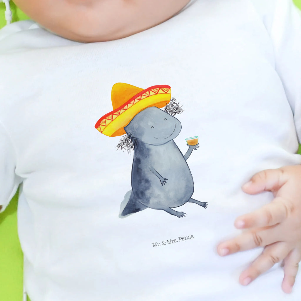 Organic Baby Shirt Axolotl Tequila Baby T-Shirt, Jungen Baby T-Shirt, Mädchen Baby T-Shirt, Shirt, Axolotl, Molch, Mexico, Mexiko, Sombrero, Zitrone, Tequila, Motivation, Spruch, Schwanzlurch, Lurch, Lurche, Axolot, Feuerdrache, Feuersalamander