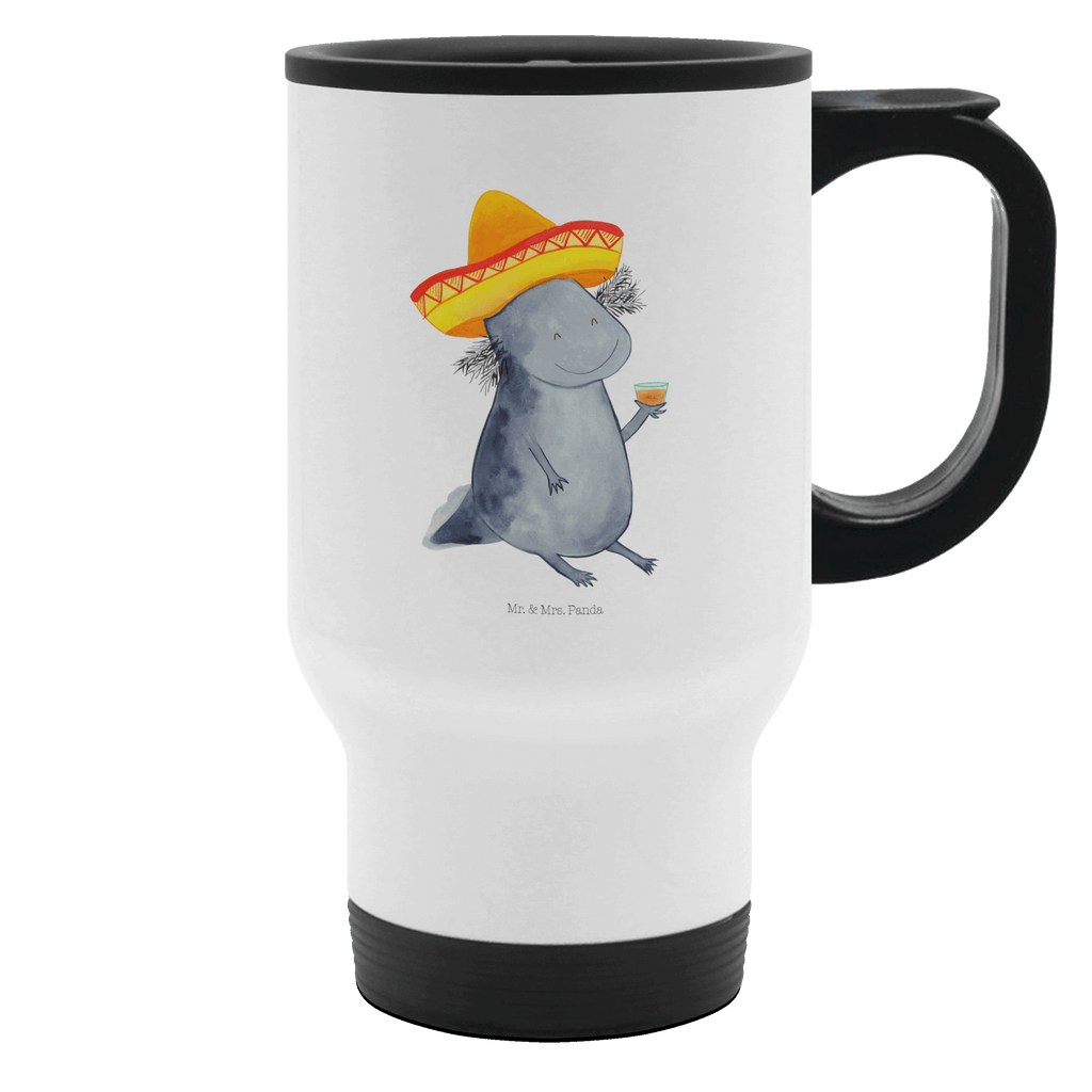 Thermobecher Axolotl Tequila Thermobecher, To Go Becher, Thermotasse, Kaffeebecher, Isolierbecher, Thermobecher To Go, Warmhaltetasse, Edelstahlbecher, Reisebecher, Tasse mit Deckel, Thermobecher für 400 ml, Kaffeetasse zum Mitnehmen, Tasse zum Mitnehmen, Spülmaschinenfest, Axolotl, Molch, Mexico, Mexiko, Sombrero, Zitrone, Tequila, Motivation, Spruch, Schwanzlurch, Lurch, Lurche, Axolot, Feuerdrache, Feuersalamander