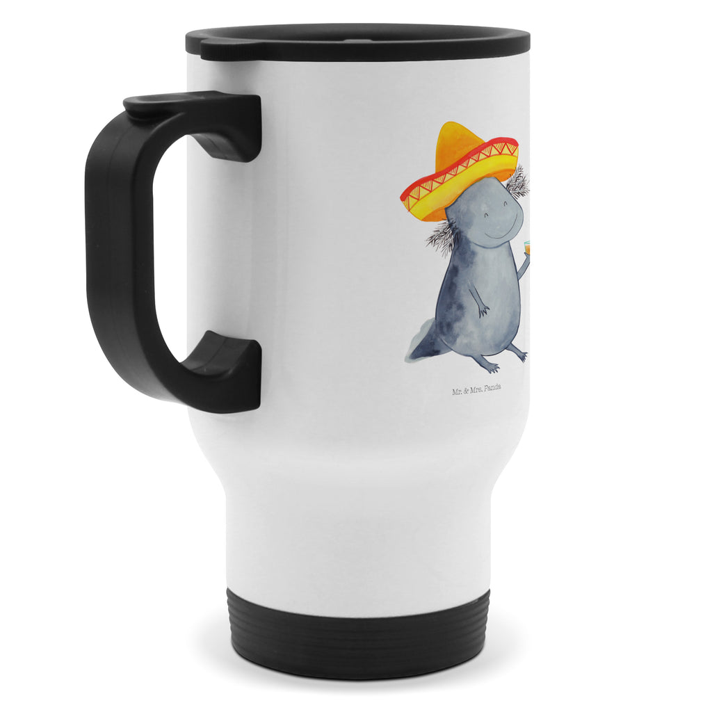 Thermobecher Axolotl Tequila Thermobecher, To Go Becher, Thermotasse, Kaffeebecher, Isolierbecher, Thermobecher To Go, Warmhaltetasse, Edelstahlbecher, Reisebecher, Tasse mit Deckel, Thermobecher für 400 ml, Kaffeetasse zum Mitnehmen, Tasse zum Mitnehmen, Spülmaschinenfest, Axolotl, Molch, Mexico, Mexiko, Sombrero, Zitrone, Tequila, Motivation, Spruch, Schwanzlurch, Lurch, Lurche, Axolot, Feuerdrache, Feuersalamander