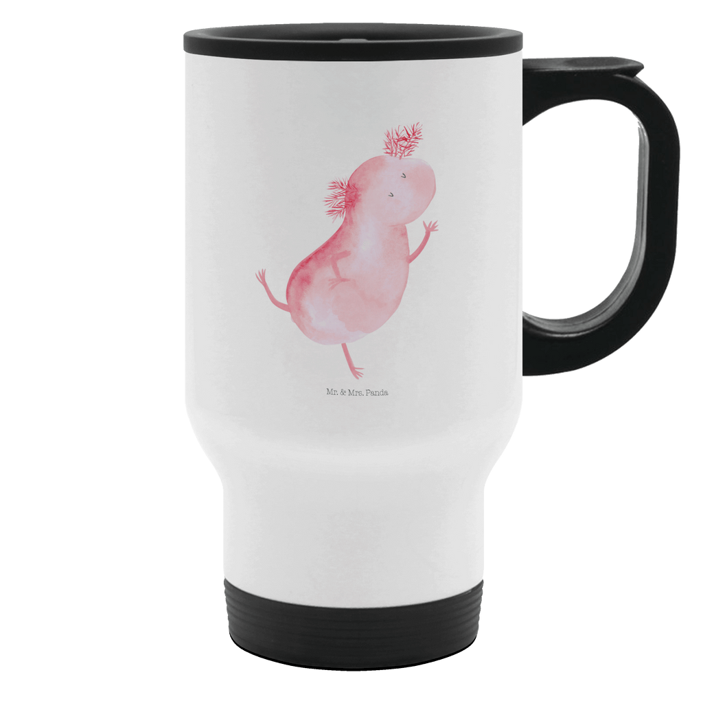 Thermobecher Axolotl tanzt Thermobecher, To Go Becher, Thermotasse, Kaffeebecher, Isolierbecher, Thermobecher To Go, Warmhaltetasse, Edelstahlbecher, Reisebecher, Tasse mit Deckel, Thermobecher für 400 ml, Kaffeetasse zum Mitnehmen, Tasse zum Mitnehmen, Spülmaschinenfest, Axolotl, Molch, Axolot, Schwanzlurch, Lurch, Lurche, Dachschaden, Sterne, verrückt, Freundin, beste Freundin