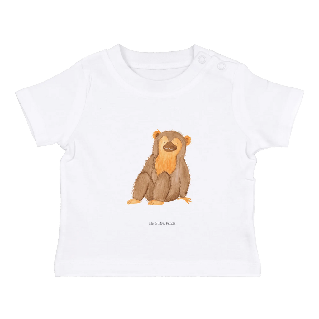 Organic Baby Shirt Affe Baby T-Shirt, Jungen Baby T-Shirt, Mädchen Baby T-Shirt, Shirt, Afrika, Wildtiere, Affe, Äffchen, Affen, Selbstliebe, Respekt, Motivation, Selbstachtung, Liebe, Selbstbewusstsein, Selfcare