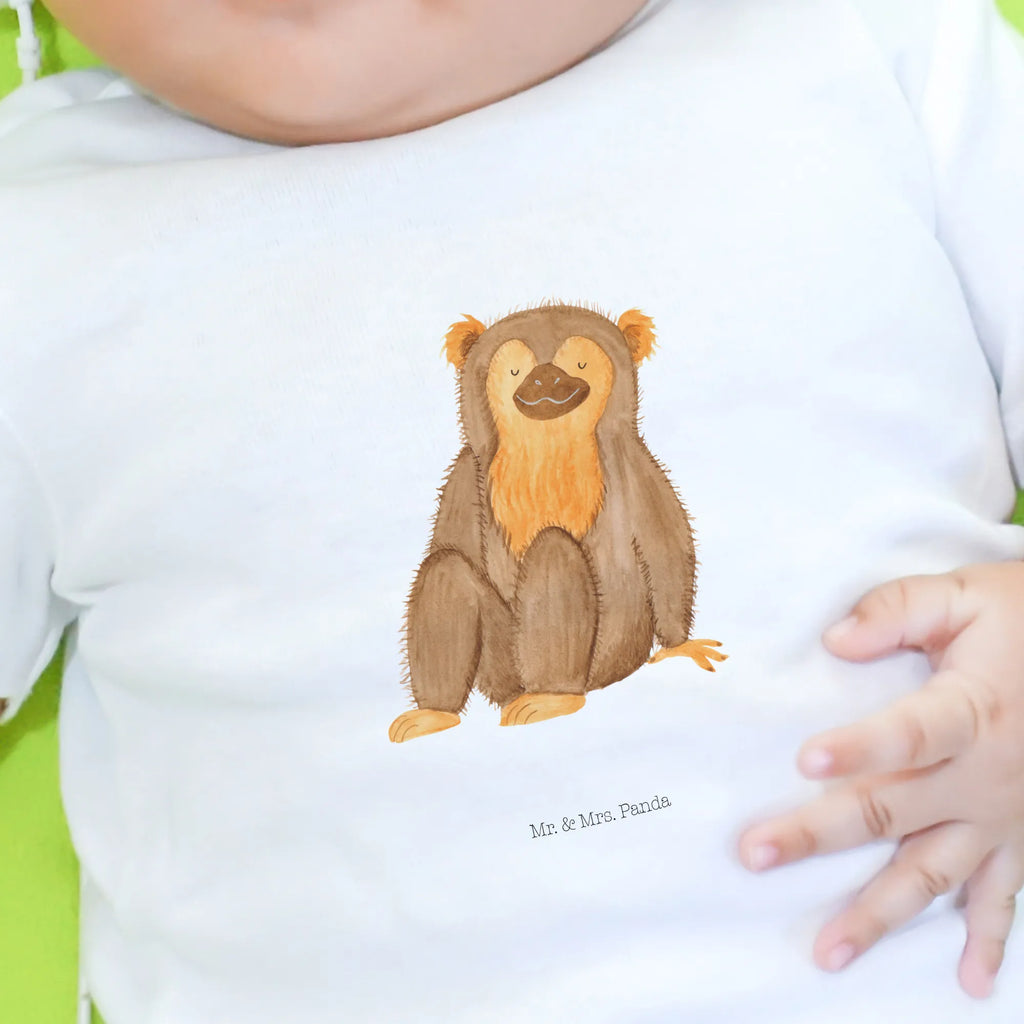 Organic Baby Shirt Affe Baby T-Shirt, Jungen Baby T-Shirt, Mädchen Baby T-Shirt, Shirt, Afrika, Wildtiere, Affe, Äffchen, Affen, Selbstliebe, Respekt, Motivation, Selbstachtung, Liebe, Selbstbewusstsein, Selfcare