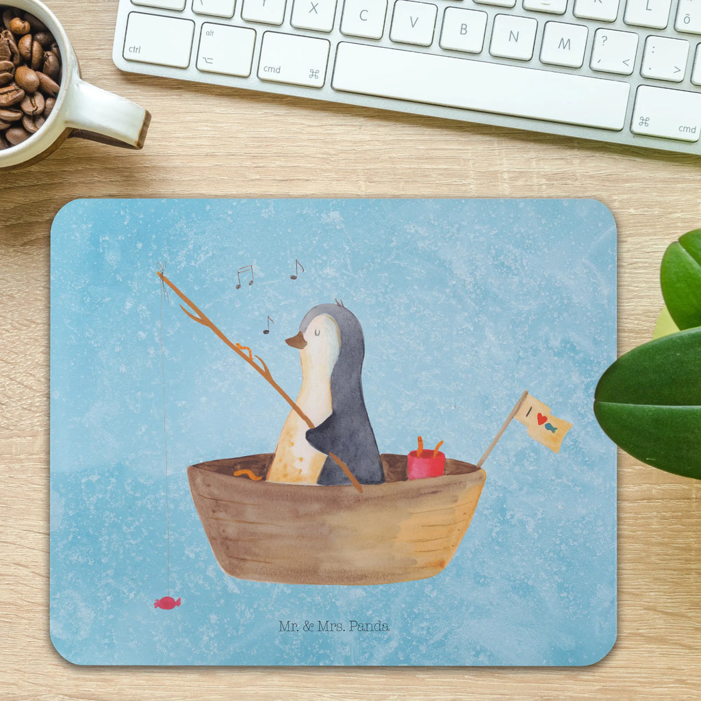 Mauspad Pinguin Angelboot Mousepad, Computer zubehör, Büroausstattung, PC Zubehör, Arbeitszimmer, Mauspad, Einzigartiges Mauspad, Designer Mauspad, Mausunterlage, Mauspad Büro, Pinguin, Pinguine, Angeln, Boot, Angelboot, Lebenslust, Leben, genießen, Motivation, Neustart, Neuanfang, Trennung, Scheidung, Geschenkidee Liebeskummer