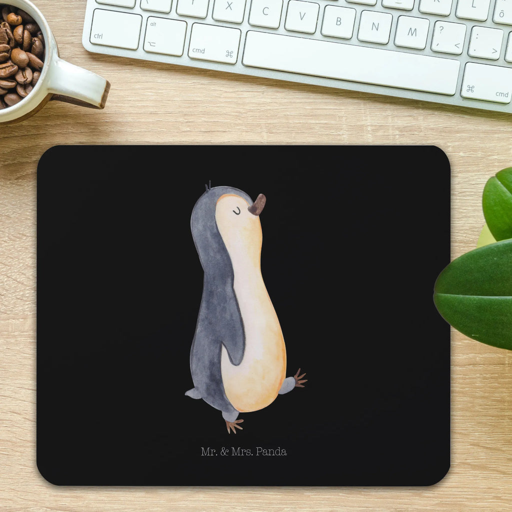 Mauspad Pinguin marschierend Mousepad, Computer zubehör, Büroausstattung, PC Zubehör, Arbeitszimmer, Mauspad, Einzigartiges Mauspad, Designer Mauspad, Mausunterlage, Mauspad Büro, Pinguin, Pinguine, Frühaufsteher, Langschläfer, Bruder, Schwester, Familie