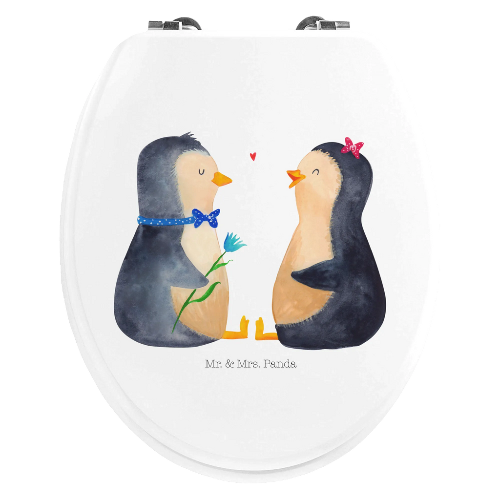 Motiv WC Sitz Pinguin Pärchen Klobrille, Klodeckel, Toilettendeckel, WC-Sitz, Toilette, Pinguin, Pinguine, Liebe, Liebespaar, Liebesbeweis, Liebesgeschenk, Verlobung, Jahrestag, Hochzeitstag, Hochzeit, Hochzeitsgeschenk, große Liebe, Traumpaar