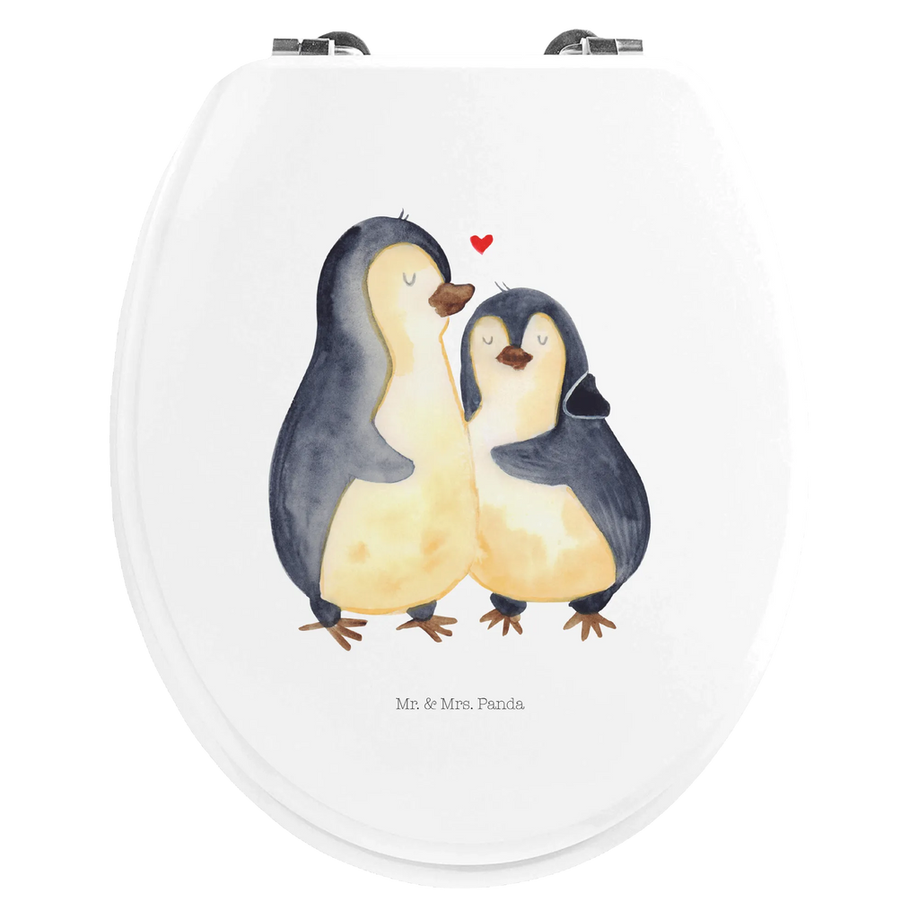 Motiv WC Sitz Pinguin umarmen Klobrille, Klodeckel, Toilettendeckel, WC-Sitz, Toilette, Pinguin, Liebe, Liebespaar, Liebesbeweis, Liebesgeschenk, Verlobung, Jahrestag, Hochzeitstag, Hochzeit, Hochzeitsgeschenk