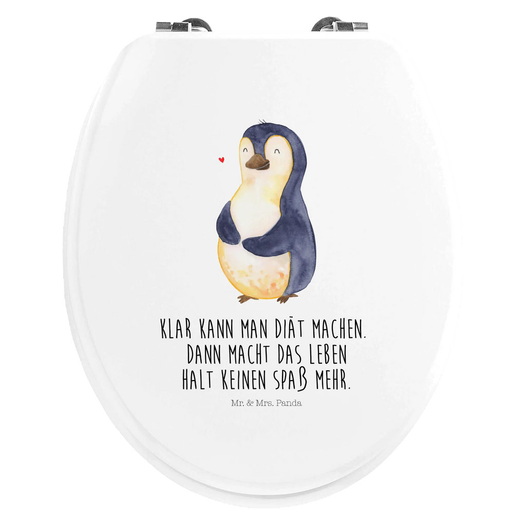 Motiv WC Sitz Pinguin Diät Klobrille, Klodeckel, Toilettendeckel, WC-Sitz, Toilette, Pinguin, Pinguine, Diät, Abnehmen, Abspecken, Gewicht, Motivation, Selbstliebe, Körperliebe, Selbstrespekt