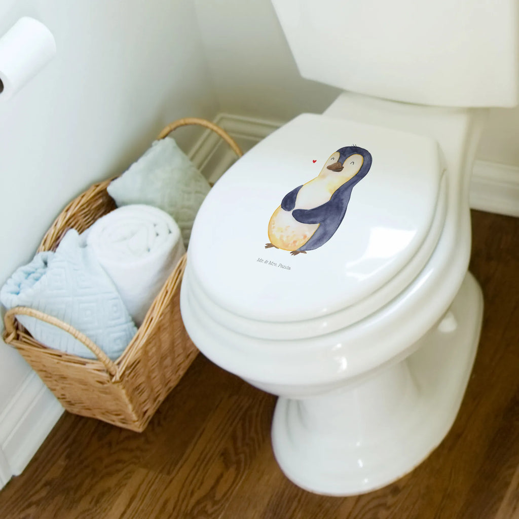 Motiv WC Sitz Pinguin Diät Klobrille, Klodeckel, Toilettendeckel, WC-Sitz, Toilette, Pinguin, Pinguine, Diät, Abnehmen, Abspecken, Gewicht, Motivation, Selbstliebe, Körperliebe, Selbstrespekt