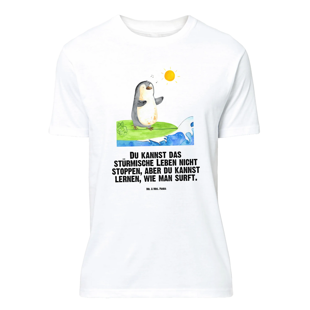 T-Shirt Standard Pinguin Surfer T-Shirt, Shirt, Tshirt, Lustiges T-Shirt, T-Shirt mit Spruch, Party, Junggesellenabschied, Jubiläum, Geburstag, Herrn, Damen, Männer, Frauen, Schlafshirt, Nachthemd, Sprüche, Pinguin, Pinguine, surfen, Surfer, Hawaii, Urlaub, Wellen, Wellen reiten, Portugal