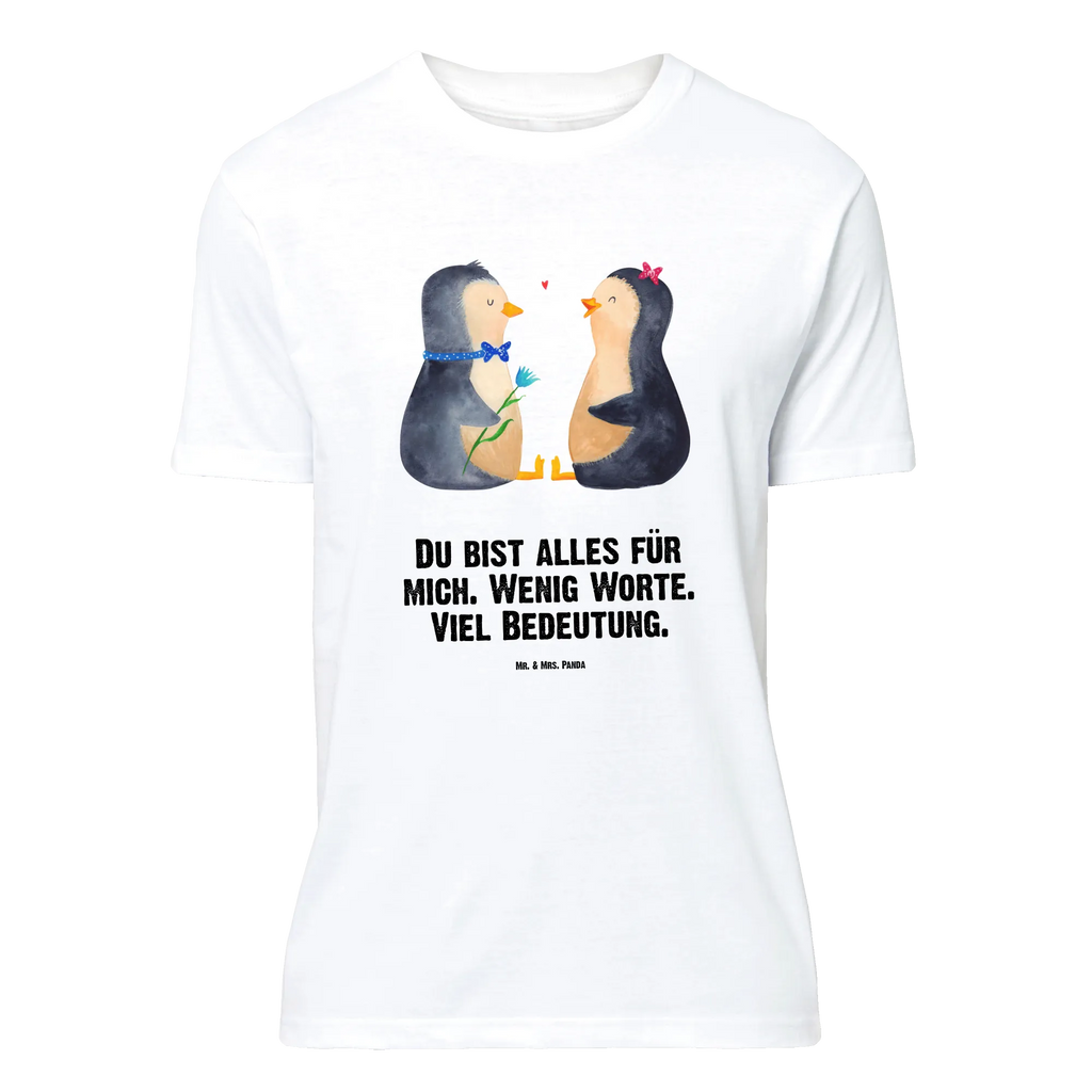 T-Shirt Standard Pinguin Pärchen T-Shirt, Shirt, Tshirt, Lustiges T-Shirt, T-Shirt mit Spruch, Party, Junggesellenabschied, Jubiläum, Geburstag, Herrn, Damen, Männer, Frauen, Schlafshirt, Nachthemd, Sprüche, Pinguin, Pinguine, Liebe, Liebespaar, Liebesbeweis, Liebesgeschenk, Verlobung, Jahrestag, Hochzeitstag, Hochzeit, Hochzeitsgeschenk, große Liebe, Traumpaar