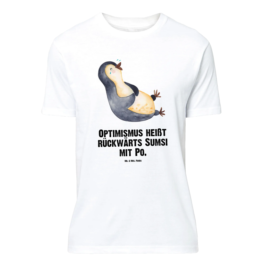 T-Shirt Standard Pinguin lachend T-Shirt, Shirt, Tshirt, Lustiges T-Shirt, T-Shirt mit Spruch, Party, Junggesellenabschied, Jubiläum, Geburstag, Herrn, Damen, Männer, Frauen, Schlafshirt, Nachthemd, Sprüche, Pinguin, Pinguine, lustiger Spruch, Optimismus, Fröhlich, Lachen, Humor, Fröhlichkeit