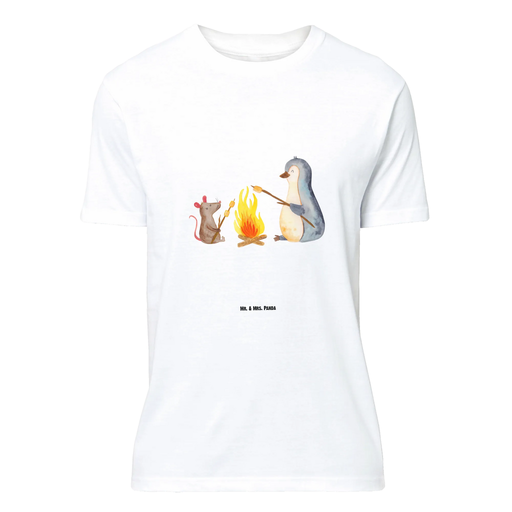 T-Shirt Standard Pinguin Lagerfeuer T-Shirt, Shirt, Tshirt, Lustiges T-Shirt, T-Shirt mit Spruch, Party, Junggesellenabschied, Jubiläum, Geburstag, Herrn, Damen, Männer, Frauen, Schlafshirt, Nachthemd, Sprüche, Pinguin, Maus, Pinguine, Lagerfeuer, Leben, Arbeit, Job, Motivation, Büro, Büroalltag, Lebensspruch, Lebensmotivation, Neustart, Liebe, grillen, Feuer, Marshmallows