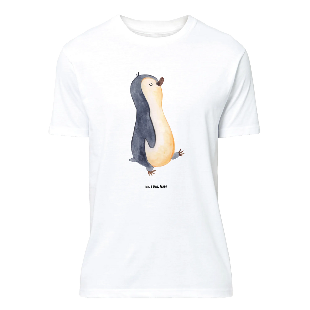 T-Shirt Standard Pinguin marschierend T-Shirt, Shirt, Tshirt, Lustiges T-Shirt, T-Shirt mit Spruch, Party, Junggesellenabschied, Jubiläum, Geburstag, Herrn, Damen, Männer, Frauen, Schlafshirt, Nachthemd, Sprüche, Pinguin, Pinguine, Frühaufsteher, Langschläfer, Bruder, Schwester, Familie