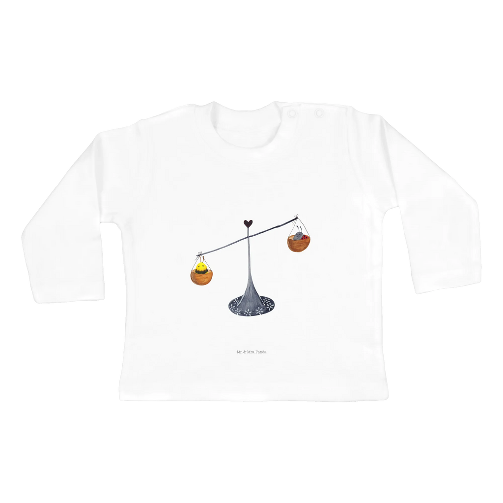 Baby Longsleeve Sternzeichen Waage Mädchen, Jungen, Baby, Langarm, Bio, Kleidung, Tierkreiszeichen, Sternzeichen, Horoskop, Astrologie, Aszendent, Waage, Waage Geschenk, Waage Sternzeichen, Geschenk Oktober, Geschenk September, Geburtstag Oktober, Geburtstag September, Gleichgewicht, Marienkäfer, Hummel, Biene