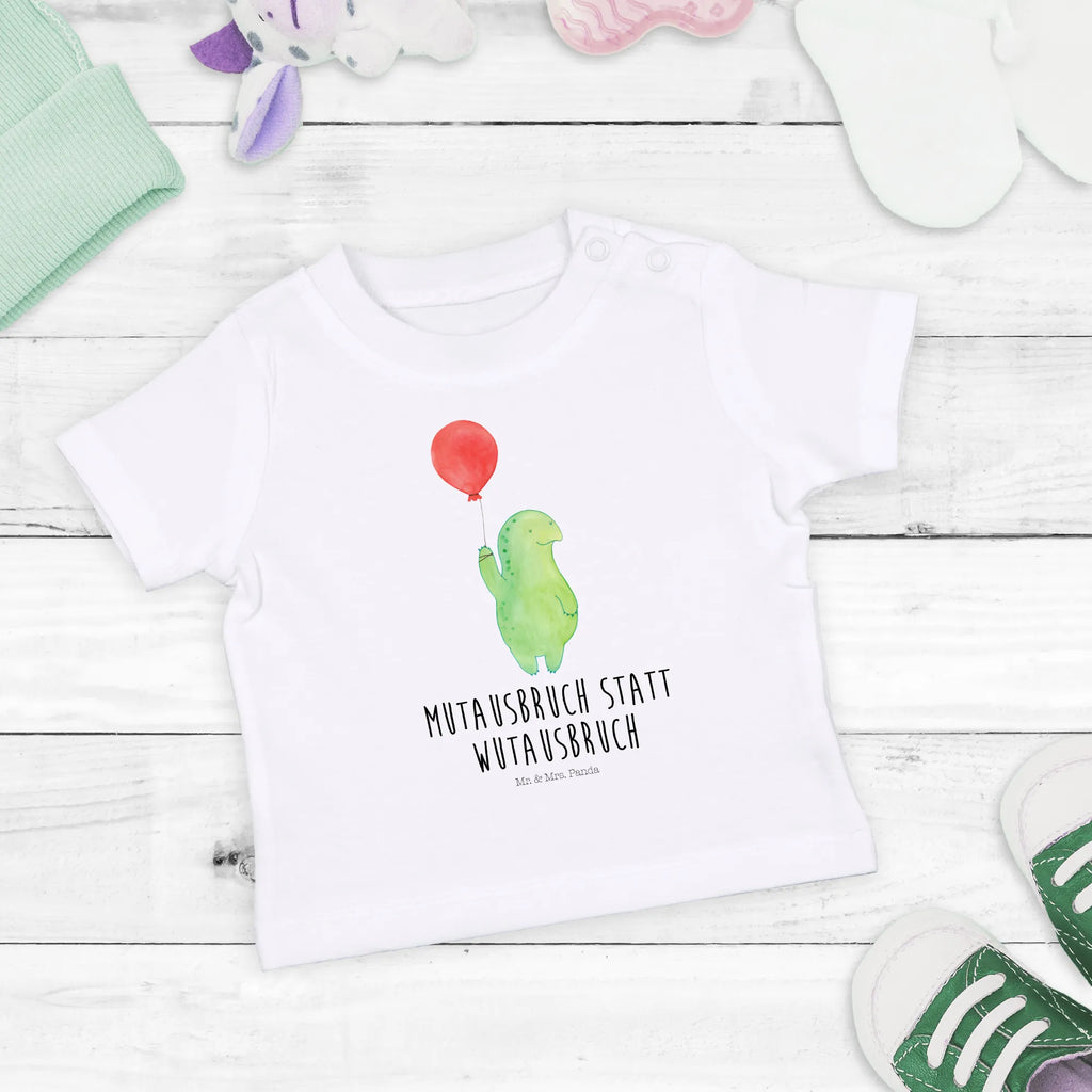 Organic Baby Shirt Schildkröte Luftballon Baby T-Shirt, Jungen Baby T-Shirt, Mädchen Baby T-Shirt, Shirt, Schildkröte, Schildkröten, Mutausbruch, Motivation, Motivationsspruch