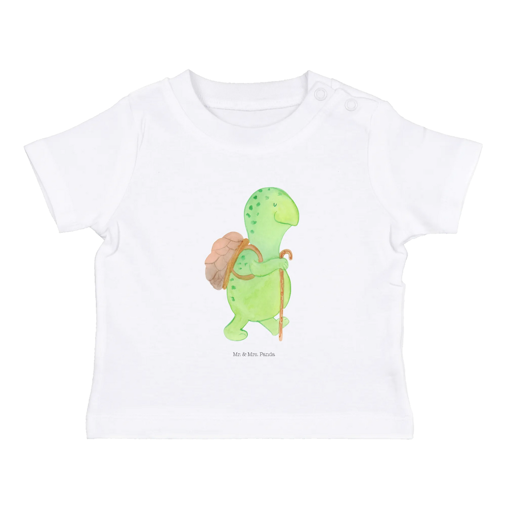 Organic Baby Shirt Schildkröte Wanderer Baby T-Shirt, Jungen Baby T-Shirt, Mädchen Baby T-Shirt, Shirt, Schildkröte, Schildkröten, Motivation, Motivationsspruch, Motivationssprüche, Neuanfang