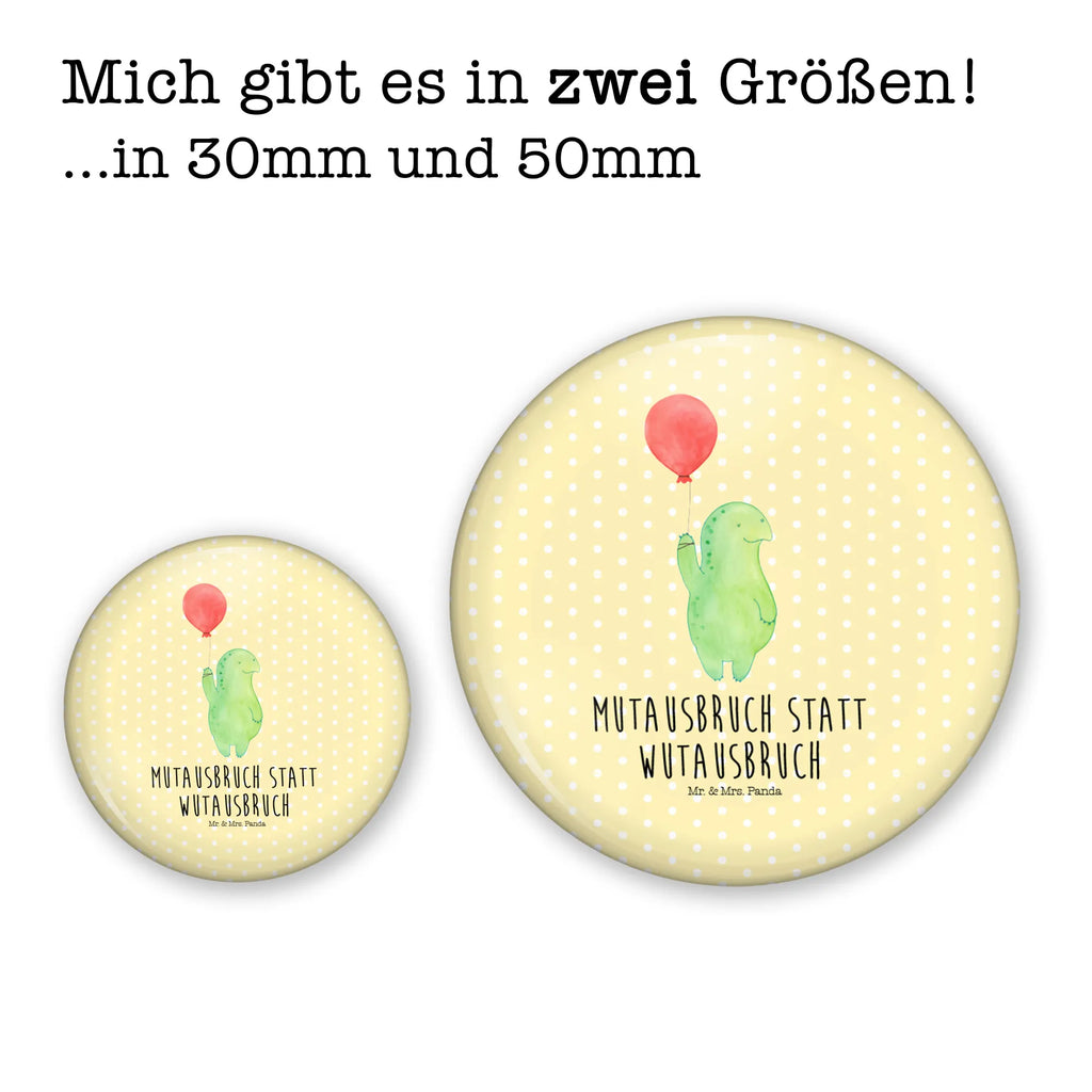 Button Schildkröte Luftballon 50mm Button, Button, Pin, Anstecknadel, Schildkröte, Schildkröten, Mutausbruch, Motivation, Motivationsspruch