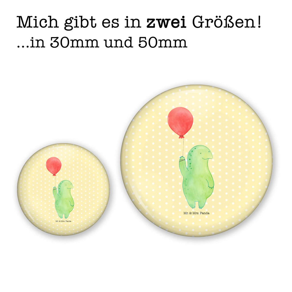 Button Schildkröte Luftballon 50mm Button, Button, Pin, Anstecknadel, Schildkröte, Schildkröten, Mutausbruch, Motivation, Motivationsspruch