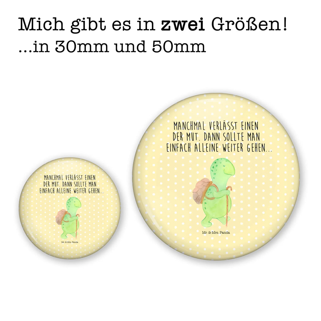 Button Schildkröte Wanderer 50mm Button, Button, Pin, Anstecknadel, Schildkröte, Schildkröten, Motivation, Motivationsspruch, Motivationssprüche, Neuanfang