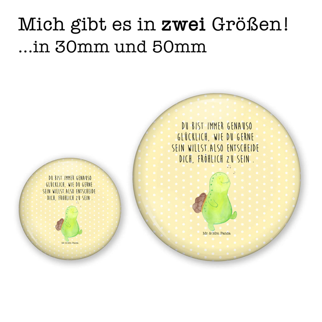 Button Schildkröte pfeift 50mm Button, Button, Pin, Anstecknadel, Schildkröte, Schildi, Schildkröten, fröhlich, Glück, Motivation, Lebensfreude, Depression, Trennung, Neuanfang