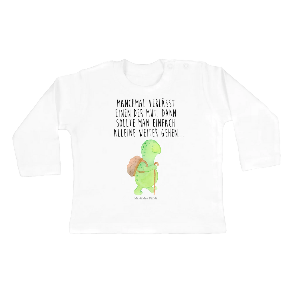 Baby Longsleeve Schildkröte Wanderer Mädchen, Jungen, Baby, Langarm, Bio, Kleidung, Schildkröte, Schildkröten, Motivation, Motivationsspruch, Motivationssprüche, Neuanfang