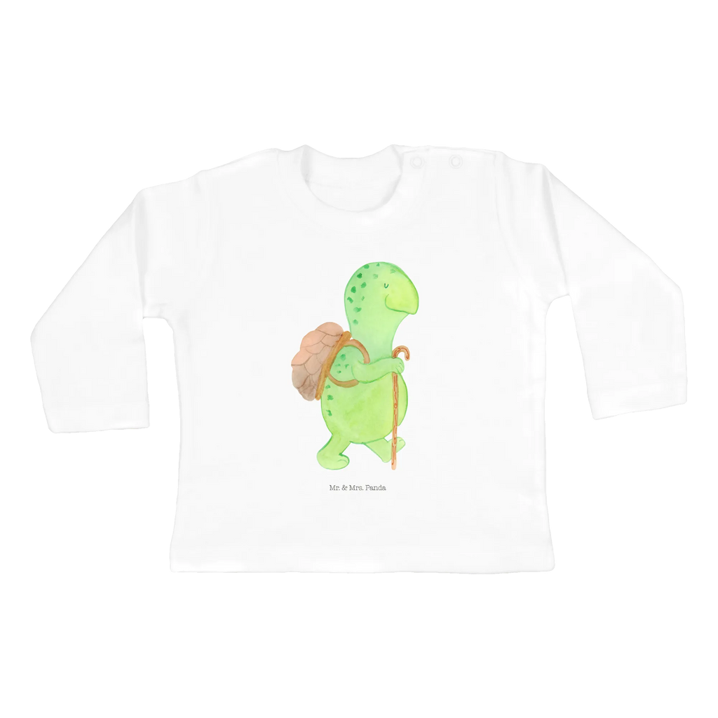 Baby Longsleeve Schildkröte Wanderer Mädchen, Jungen, Baby, Langarm, Bio, Kleidung, Schildkröte, Schildkröten, Motivation, Motivationsspruch, Motivationssprüche, Neuanfang