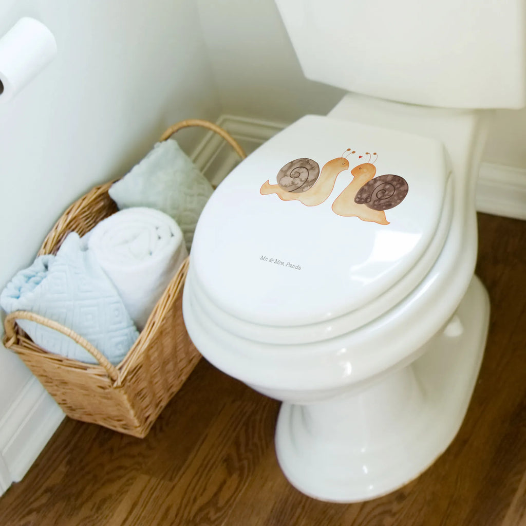 Motiv WC Sitz Schnecken Liebe Klobrille, Klodeckel, Toilettendeckel, WC-Sitz, Toilette, Liebe, Partner, Freund, Freundin, Ehemann, Ehefrau, Heiraten, Verlobung, Heiratsantrag, Liebesgeschenk, Jahrestag, Hocheitstag