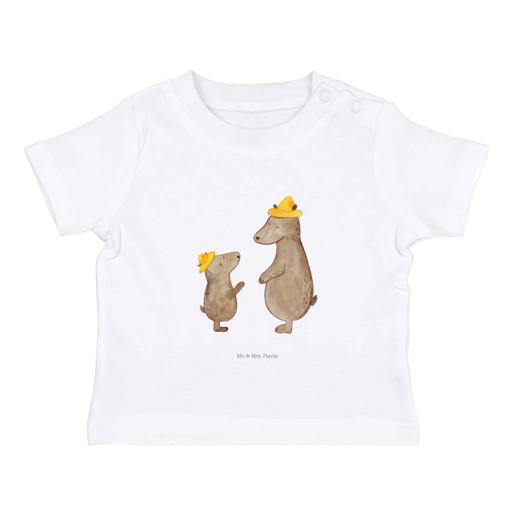 Organic Baby Shirt Bären mit Hut Baby T-Shirt, Jungen Baby T-Shirt, Mädchen Baby T-Shirt, Shirt, Familie, Vatertag, Muttertag, Bruder, Schwester, Mama, Papa, Oma, Opa, Bär, Bären, Vater, Papi, Paps, Dad, Daddy, Lieblingsmensch, Sohn, Söhne, Kind, Kinder, Vater-Sohn, Family, Vorbild