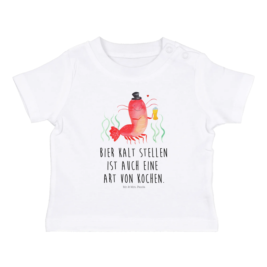 Organic Baby Shirt Hummer Weizen Baby T-Shirt, Jungen Baby T-Shirt, Mädchen Baby T-Shirt, Shirt, Meerestiere, Meer, Urlaub, Garnele, Garnelen, Bier, Kochen, Männerhaushalt, Junggeselle, Junggesellin, Bierliebhaber, Kneipe, Gasthaus, Wirtschaft