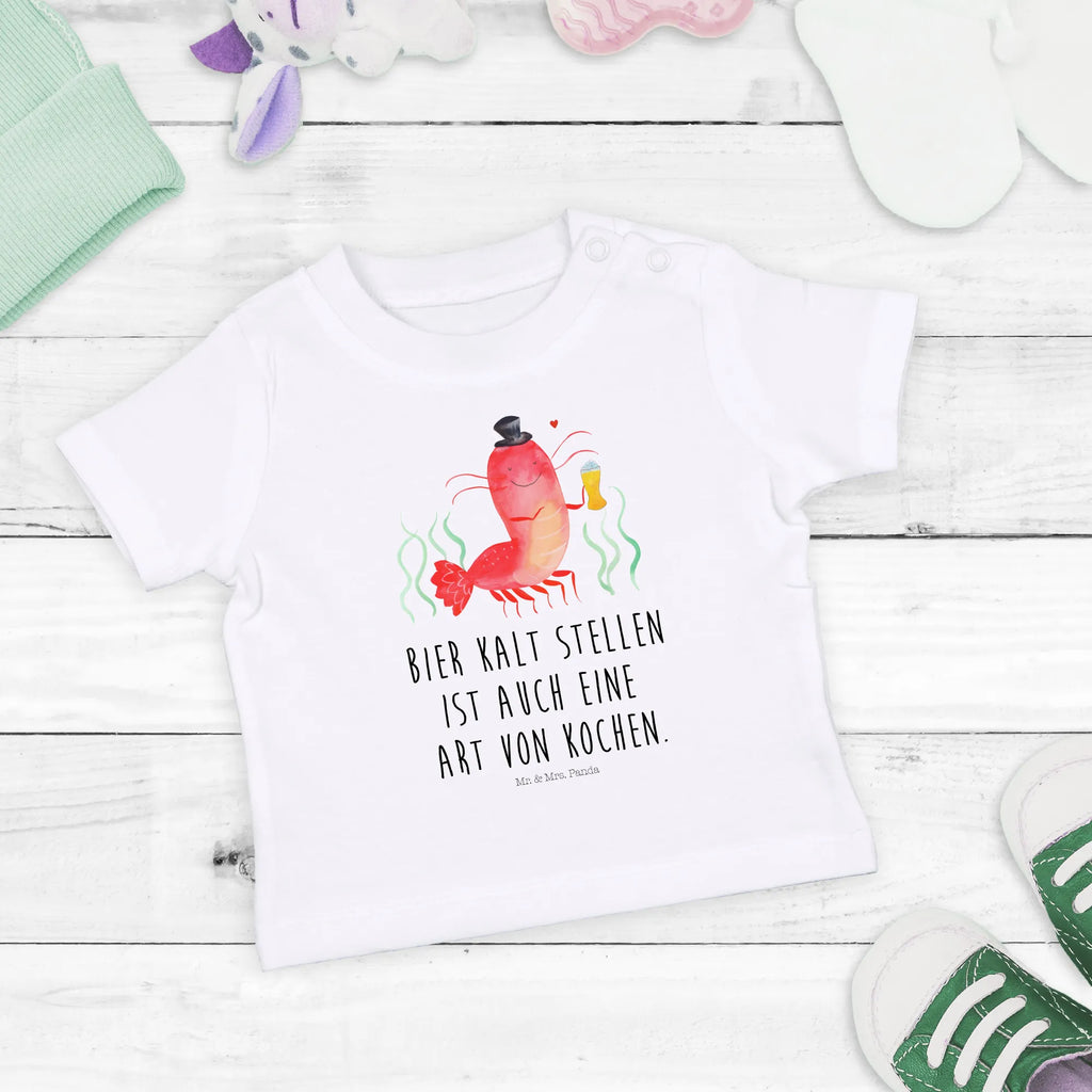 Organic Baby Shirt Hummer Weizen Baby T-Shirt, Jungen Baby T-Shirt, Mädchen Baby T-Shirt, Shirt, Meerestiere, Meer, Urlaub, Garnele, Garnelen, Bier, Kochen, Männerhaushalt, Junggeselle, Junggesellin, Bierliebhaber, Kneipe, Gasthaus, Wirtschaft