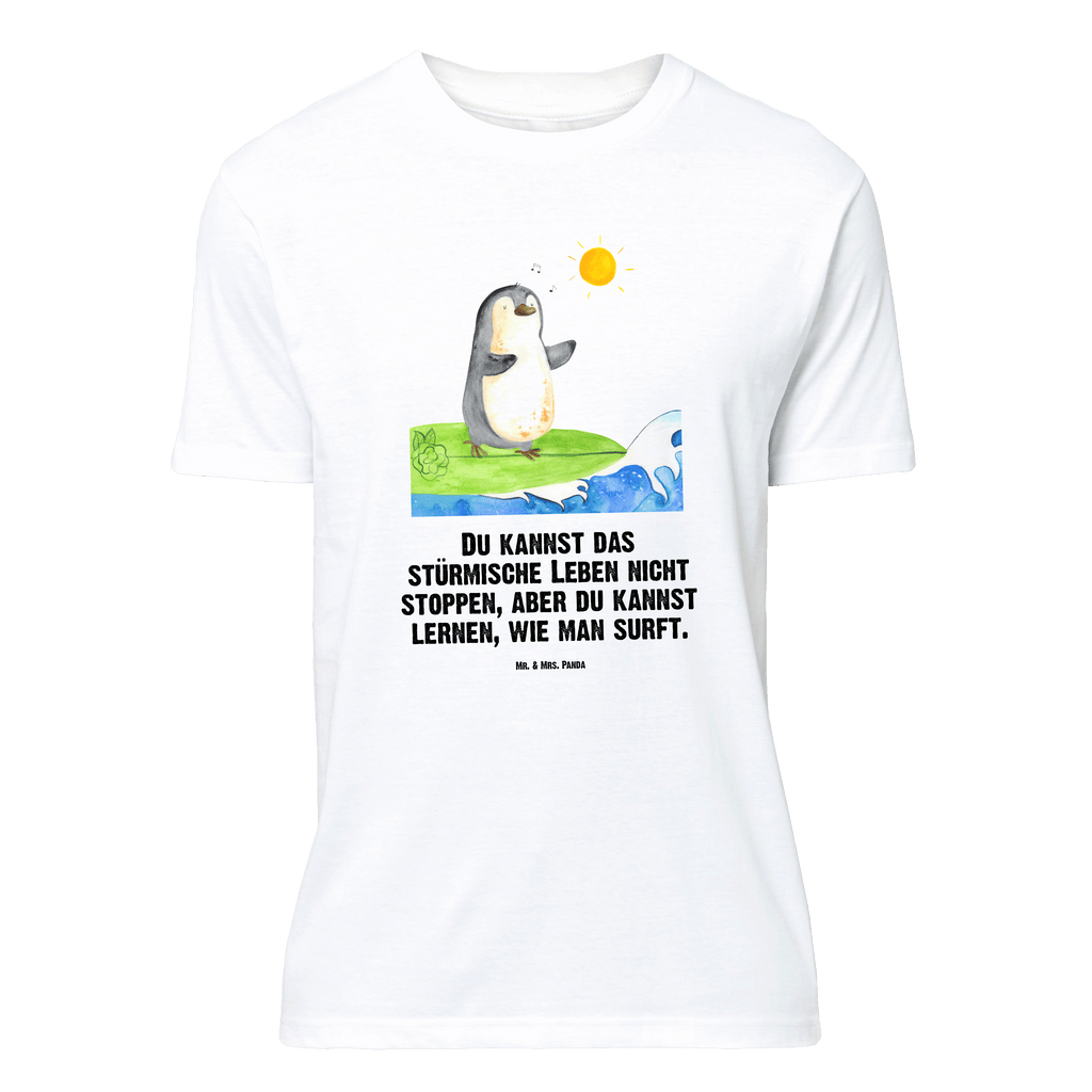 T-Shirt Standard Pinguin Surfer T-Shirt, Shirt, Tshirt, Lustiges T-Shirt, T-Shirt mit Spruch, Party, Junggesellenabschied, Jubiläum, Geburstag, Herrn, Damen, Männer, Frauen, Schlafshirt, Nachthemd, Sprüche, Pinguin, Pinguine, surfen, Surfer, Hawaii, Urlaub, Wellen, Wellen reiten, Portugal