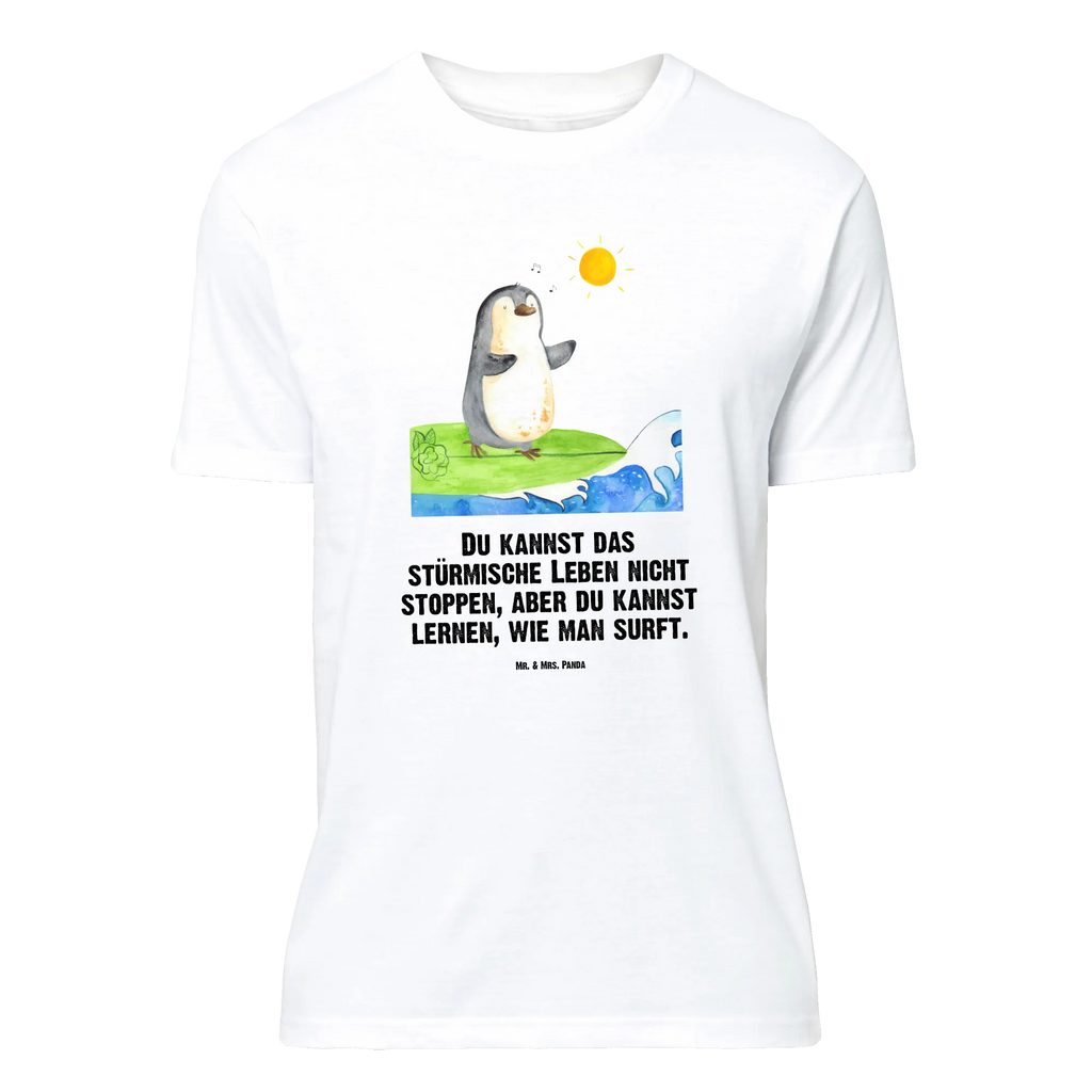 T-Shirt Standard Pinguin Surfer T-Shirt, Shirt, Tshirt, Lustiges T-Shirt, T-Shirt mit Spruch, Party, Junggesellenabschied, Jubiläum, Geburstag, Herrn, Damen, Männer, Frauen, Schlafshirt, Nachthemd, Sprüche, Pinguin, Pinguine, surfen, Surfer, Hawaii, Urlaub, Wellen, Wellen reiten, Portugal