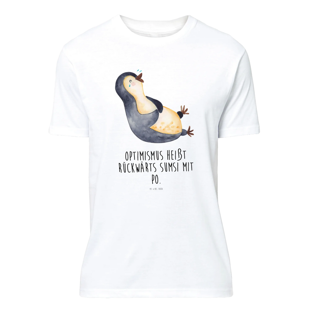 T-Shirt Standard Pinguin lachend T-Shirt, Shirt, Tshirt, Lustiges T-Shirt, T-Shirt mit Spruch, Party, Junggesellenabschied, Jubiläum, Geburstag, Herrn, Damen, Männer, Frauen, Schlafshirt, Nachthemd, Sprüche, Pinguin, Pinguine, lustiger Spruch, Optimismus, Fröhlich, Lachen, Humor, Fröhlichkeit