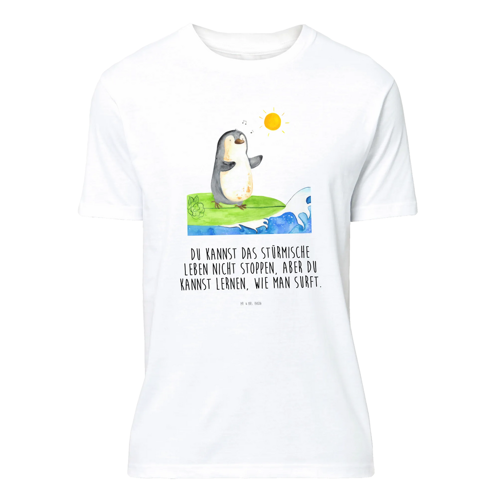 T-Shirt Standard Pinguin Surfer T-Shirt, Shirt, Tshirt, Lustiges T-Shirt, T-Shirt mit Spruch, Party, Junggesellenabschied, Jubiläum, Geburstag, Herrn, Damen, Männer, Frauen, Schlafshirt, Nachthemd, Sprüche, Pinguin, Pinguine, surfen, Surfer, Hawaii, Urlaub, Wellen, Wellen reiten, Portugal