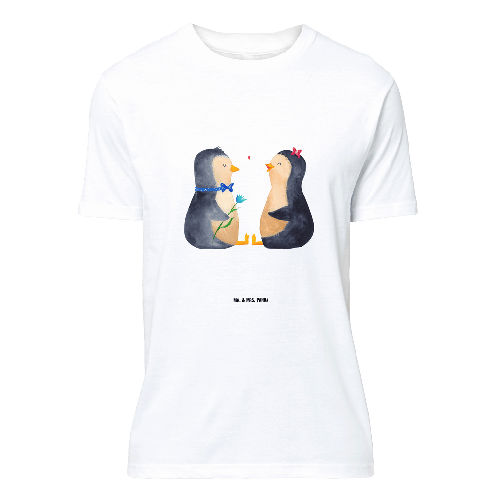 T-Shirt Standard Pinguin Pärchen T-Shirt, Shirt, Tshirt, Lustiges T-Shirt, T-Shirt mit Spruch, Party, Junggesellenabschied, Jubiläum, Geburstag, Herrn, Damen, Männer, Frauen, Schlafshirt, Nachthemd, Sprüche, Pinguin, Pinguine, Liebe, Liebespaar, Liebesbeweis, Liebesgeschenk, Verlobung, Jahrestag, Hochzeitstag, Hochzeit, Hochzeitsgeschenk, große Liebe, Traumpaar