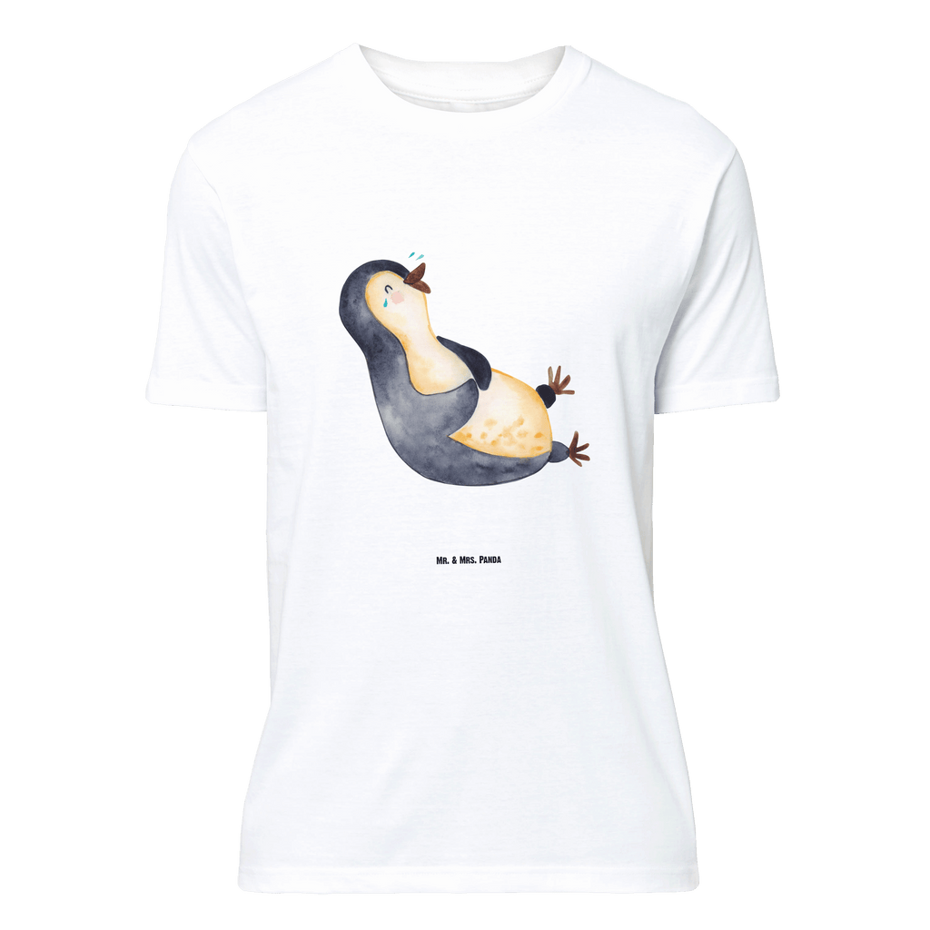 T-Shirt Standard Pinguin lachend T-Shirt, Shirt, Tshirt, Lustiges T-Shirt, T-Shirt mit Spruch, Party, Junggesellenabschied, Jubiläum, Geburstag, Herrn, Damen, Männer, Frauen, Schlafshirt, Nachthemd, Sprüche, Pinguin, Pinguine, lustiger Spruch, Optimismus, Fröhlich, Lachen, Humor, Fröhlichkeit