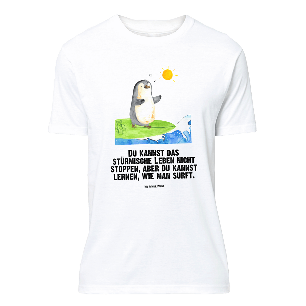 T-Shirt Standard Pinguin Surfer T-Shirt, Shirt, Tshirt, Lustiges T-Shirt, T-Shirt mit Spruch, Party, Junggesellenabschied, Jubiläum, Geburstag, Herrn, Damen, Männer, Frauen, Schlafshirt, Nachthemd, Sprüche, Pinguin, Pinguine, surfen, Surfer, Hawaii, Urlaub, Wellen, Wellen reiten, Portugal