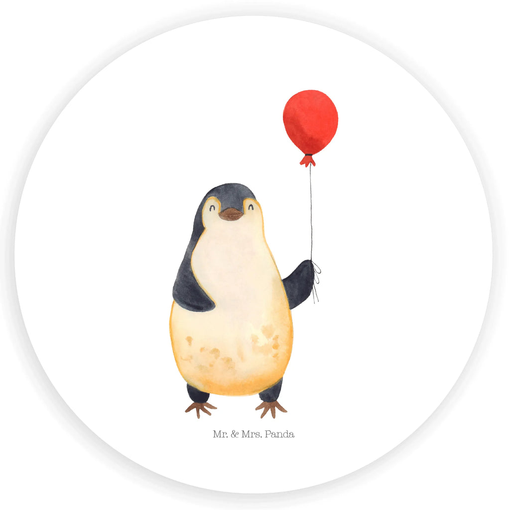 Rund Aufkleber Pinguin Luftballon Sticker, Aufkleber, Etikett, Pinguin, Pinguine, Luftballon, Tagträume, Lebenslust, Geschenk Freundin, Geschenkidee, beste Freundin, Motivation, Neustart, neues Leben, Liebe, Glück