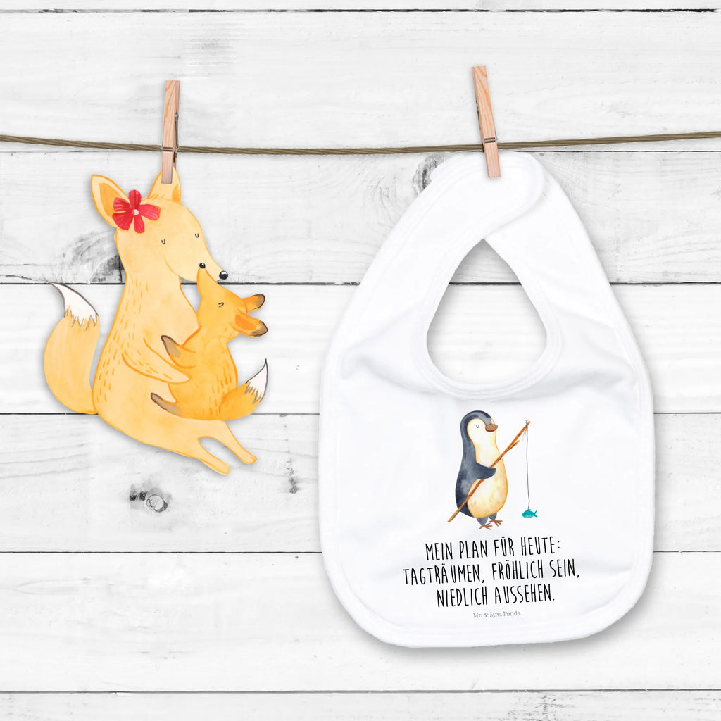 Organic Babylätzchen Pinguin Angler Baby, Lätzchen, Spucktuch, Sabberlätzchen, Klettlätzchen, Babygeschenk, Baby Lätzchen, Geschenk für Geburt, Geschenk zur Geburt, Baby Spucktuch, Babyausstattung, Geschenkidee für Babyparty, Pinguin, Pinguine, Angeln, Angler, Tagträume, Hobby, Plan, Planer, Tagesplan, Neustart, Motivation, Geschenk, Freundinnen, Geschenkidee, Urlaub, Wochenende