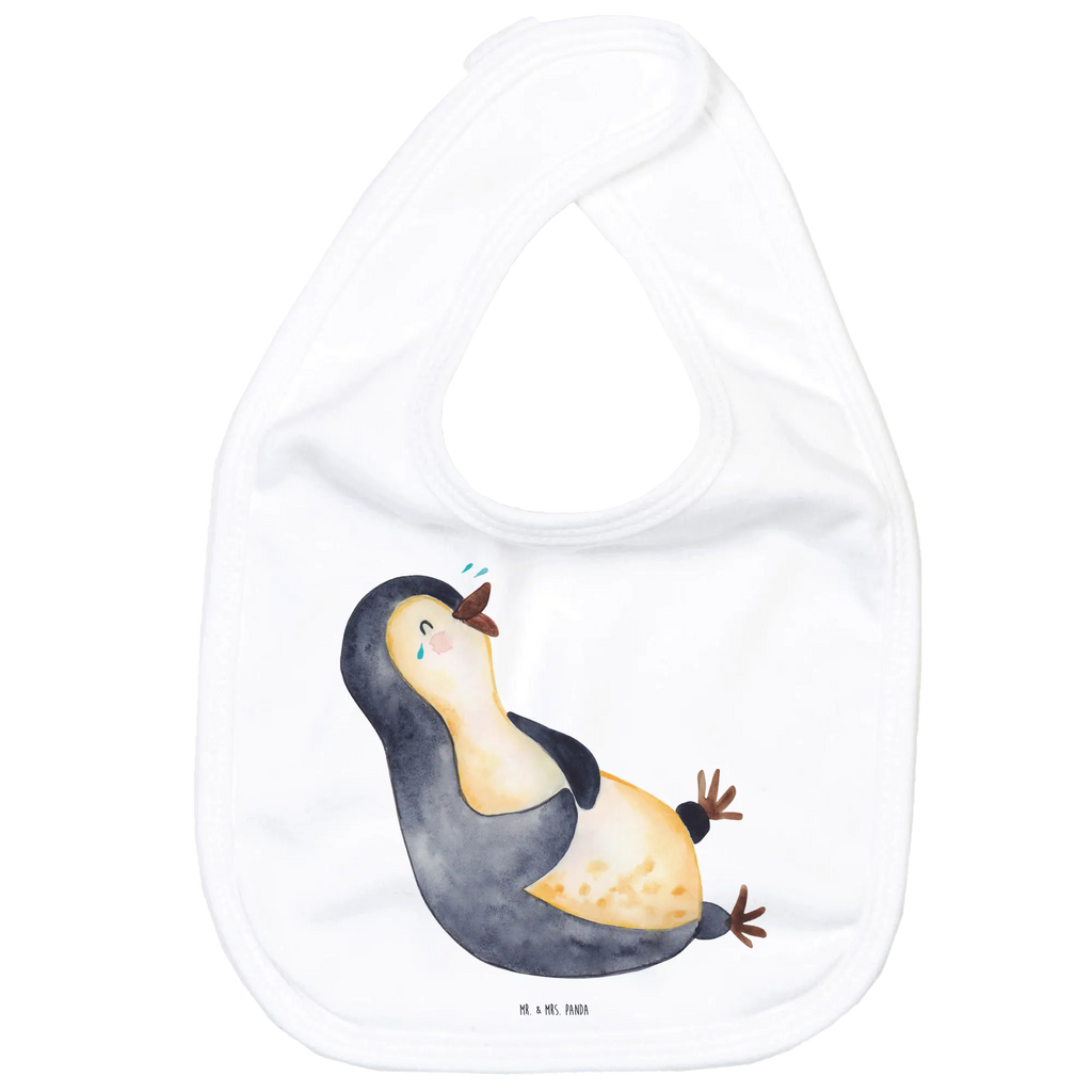 Organic Babylätzchen Pinguin Lachen Baby, Lätzchen, Spucktuch, Sabberlätzchen, Klettlätzchen, Babygeschenk, Baby Lätzchen, Geschenk für Geburt, Geschenk zur Geburt, Baby Spucktuch, Babyausstattung, Geschenkidee für Babyparty, Pinguin, Pinguine, lustiger Spruch, Optimismus, Fröhlich, Lachen, Humor, Fröhlichkeit