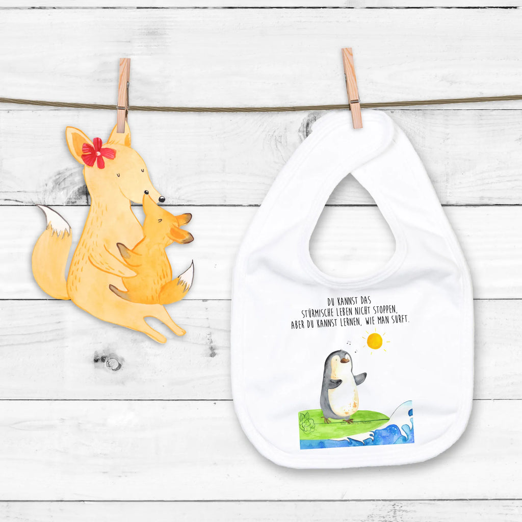 Organic Babylätzchen Pinguin Surfer Baby, Lätzchen, Spucktuch, Sabberlätzchen, Klettlätzchen, Babygeschenk, Baby Lätzchen, Geschenk für Geburt, Geschenk zur Geburt, Baby Spucktuch, Babyausstattung, Geschenkidee für Babyparty, Pinguin, Pinguine, surfen, Surfer, Hawaii, Urlaub, Wellen, Wellen reiten, Portugal