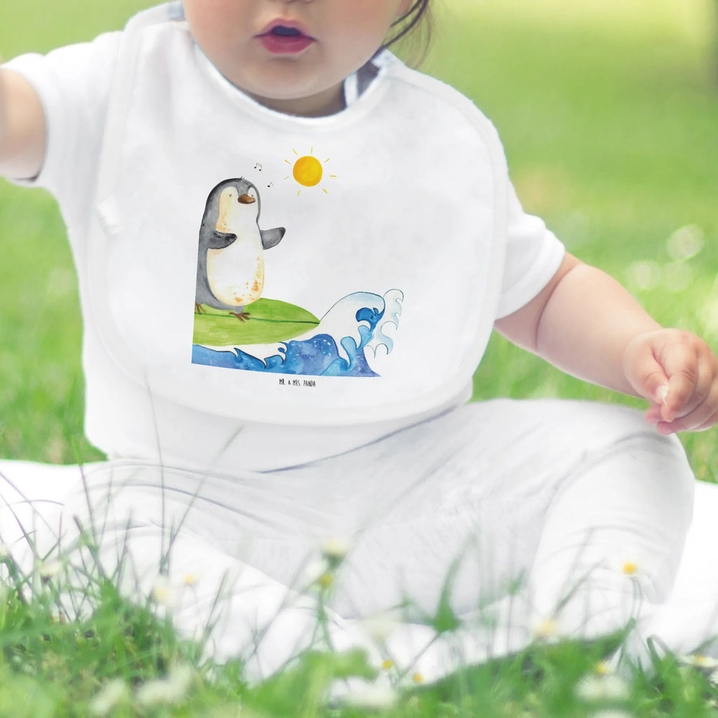 Organic Babylätzchen Pinguin Surfer Baby, Lätzchen, Spucktuch, Sabberlätzchen, Klettlätzchen, Babygeschenk, Baby Lätzchen, Geschenk für Geburt, Geschenk zur Geburt, Baby Spucktuch, Babyausstattung, Geschenkidee für Babyparty, Pinguin, Pinguine, surfen, Surfer, Hawaii, Urlaub, Wellen, Wellen reiten, Portugal