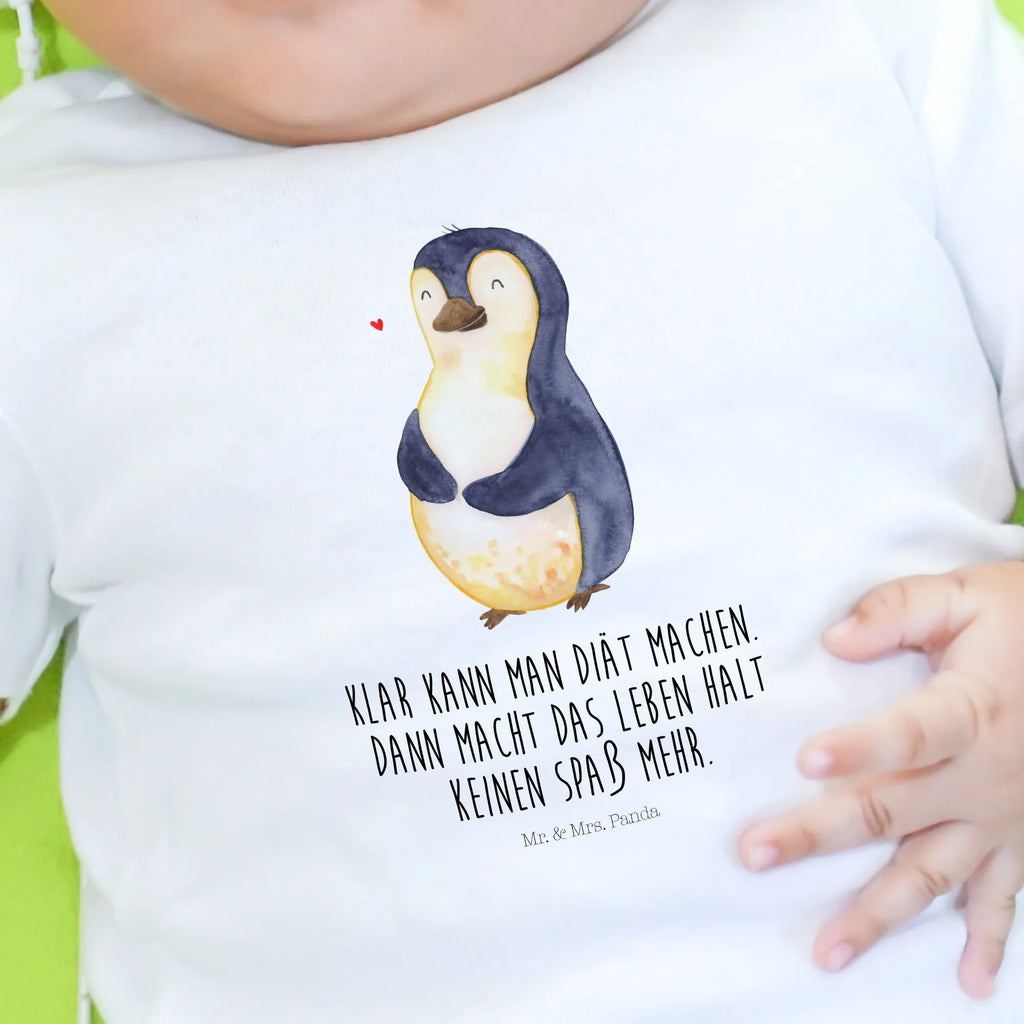 Organic Baby Shirt Pinguin Diät Baby T-Shirt, Jungen Baby T-Shirt, Mädchen Baby T-Shirt, Shirt, Pinguin, Pinguine, Diät, Abnehmen, Abspecken, Gewicht, Motivation, Selbstliebe, Körperliebe, Selbstrespekt