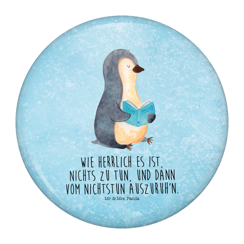 Button Pinguin Buch 50mm Button, Button, Pin, Anstecknadel, Pinguin, Pinguine, Buch, Lesen, Bücherwurm, Nichtstun, Faulenzen, Ferien, Urlaub, Freizeit