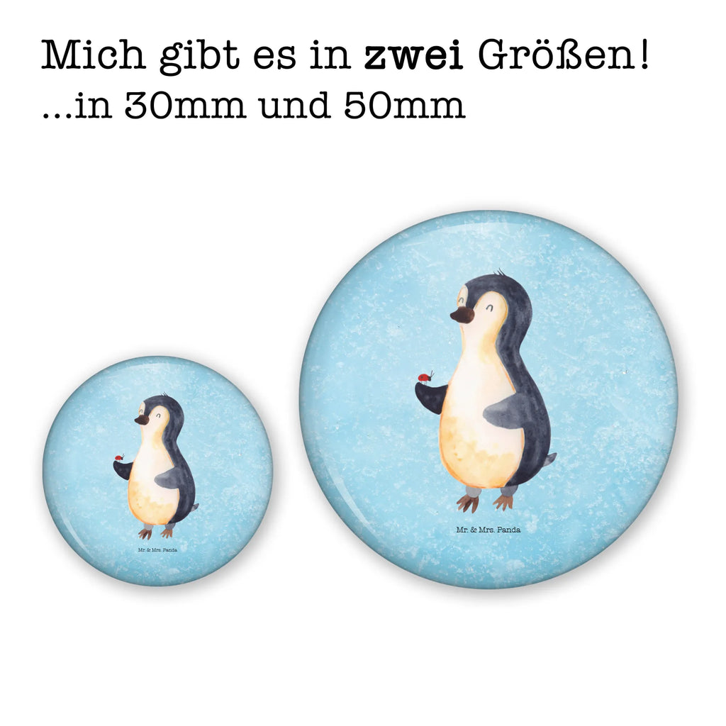 Button Pinguin Marienkäfer 50mm Button, Button, Pin, Anstecknadel, Pinguin, Pinguine, Marienkäfer, Liebe, Wunder, Glück, Freude, Lebensfreude