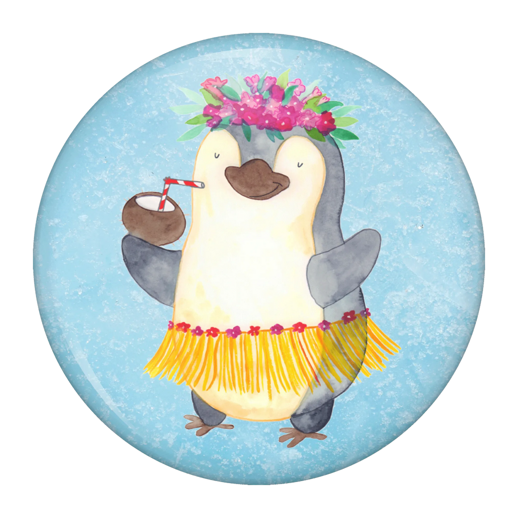 Button Pinguin Kokosnuss 50mm Button, Button, Pin, Anstecknadel, Pinguin, Aloha, Hawaii, Urlaub, Kokosnuss, Pinguine