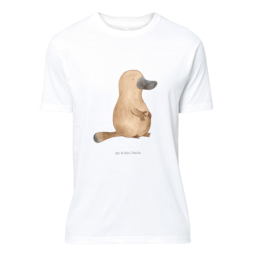 T-Shirt Standard Schnabeltier mutig T-Shirt, Shirt, Tshirt, Lustiges T-Shirt, T-Shirt mit Spruch, Party, Junggesellenabschied, Jubiläum, Geburstag, Herrn, Damen, Männer, Frauen, Schlafshirt, Nachthemd, Sprüche, Meerestiere, Meer, Urlaub, Schnabeltier, Mut, mutig, Lebensweisheit, Schnabeltiere, Motivation, Training, Büro, Arbeit, Neuanfang, Neustart, Weltreise, Raodtrip